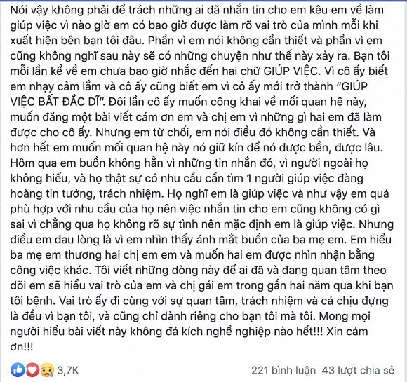 Truong Bao Nhu tiet lo ve nguoi cham Mai Phuong bi hieu lam la giup viec-Hinh-3