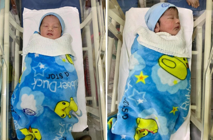 Ở tuổi 40, diễn viên Vượng Râu hạnh phúc khoe cặp song sinh vừa mới chào đời. "Hôm nay em chính thức công bố em được xếp vào hộ nghệ sĩ nghèo mà đông con nhất showbiz với 5 cháu ạ", anh dí dỏm.