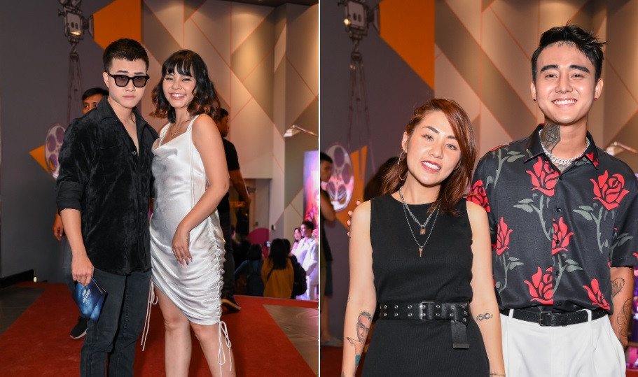 Ca sĩ chuyển giới Lê Thiện Hiếu và bạn gái Tia Hải Châu, Đạt G - Du Uyên cũng có mặt tại sự kiện.