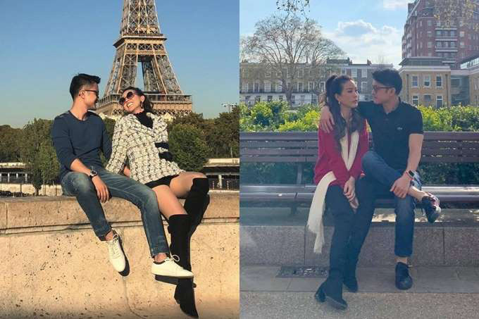 Hình ảnh Hoa hậu Thu Hoài bên bạn trai.