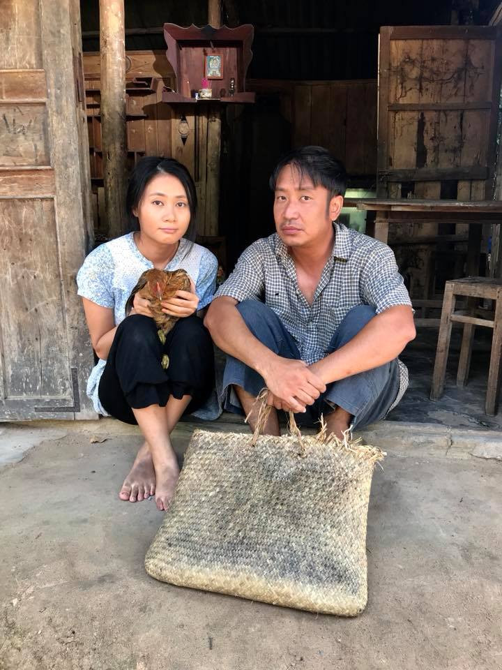 Nam diễn viên đóng cặp với Thanh Hiền trong một bộ phim.