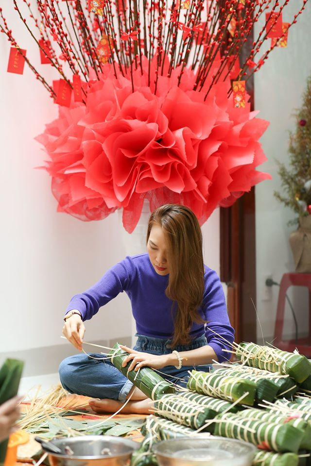 My Tam goi banh tet, lam mut Tet qua chuyen nghiep, fan tam tac khen