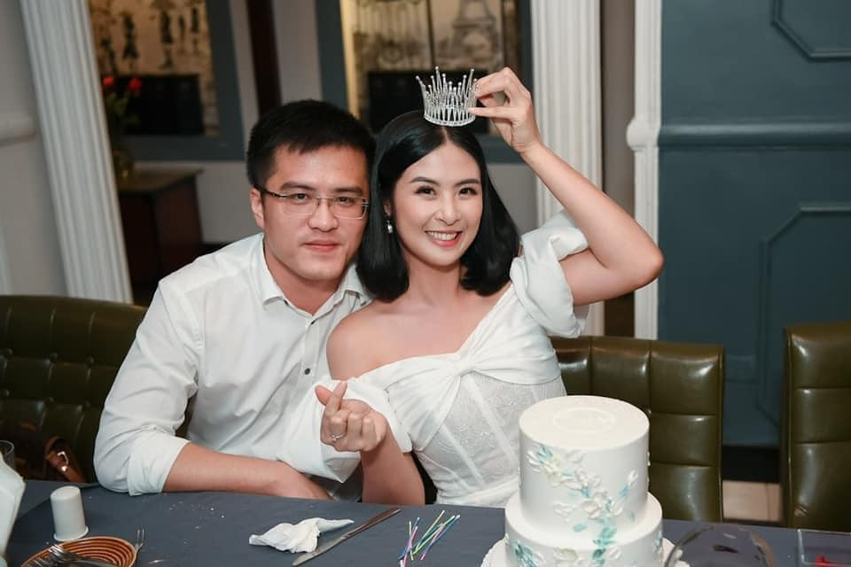 Cách đây ít ngày, chồng sắp cưới chúc mừng Ngọc Hân kỷ niệm 10 năm đăng quang Hoa hậu Việt Nam.