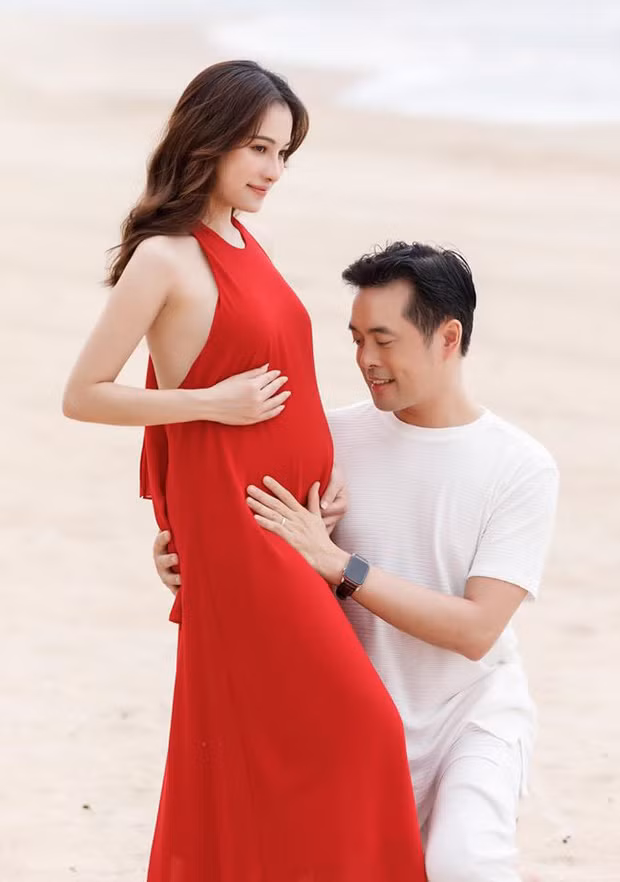 Sara Luu - vo Duong Khac Linh mang thai doi