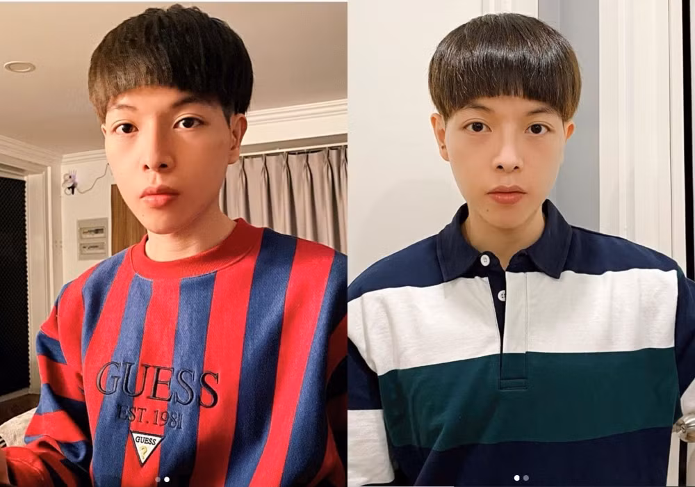 Đức Phúc dí dỏm khoe kiểu mái ngố vừa cắt. Nam ca sĩ cho biết anh đang bắt chước kiểu tóc của nhân vật Choi Teak trong bộ phim đình đám “Reply 1988” do Park Bo Gum thủ vai.