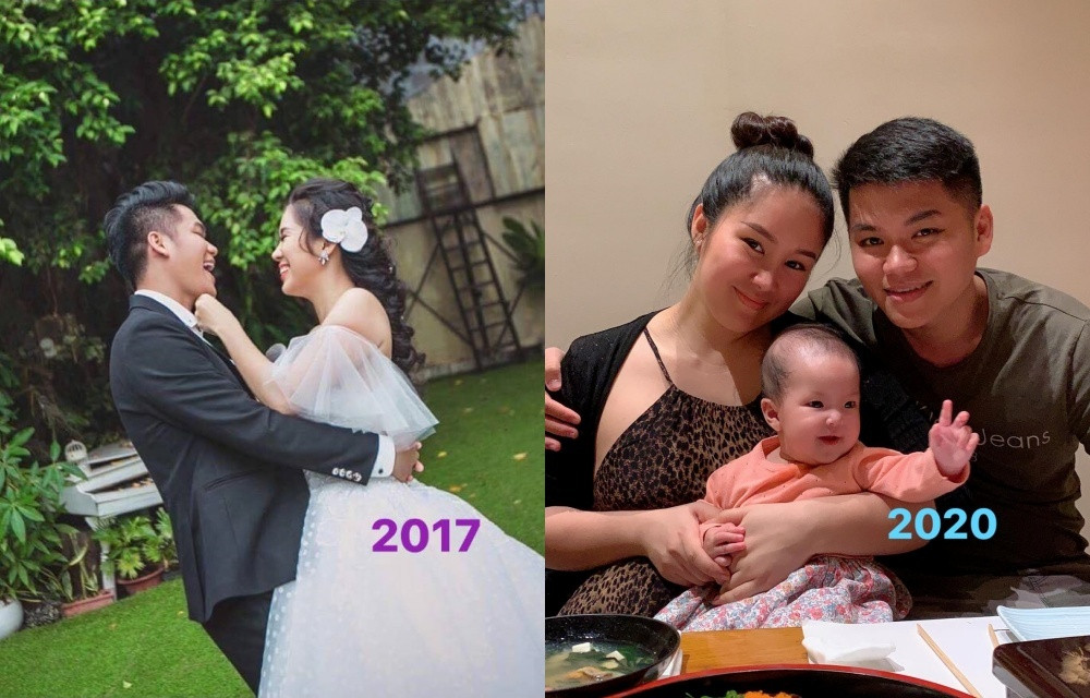 Lê Phương chia sẻ lại những khoảnh khắc hạnh phúc của hai vợ chồng nhân kỉ niệm 4 năm bên nhau. Nữ diễn viên viết: “8/4/2016, duyên nợ! 4 năm "thao thức vì nhau", đúng là có khá nhiều thay đổi… Mình trân trọng nhau hơn sau những lần tranh cãi, càng gắn bó nhiều sau những thế thái nhân tình. Chẳng hẹn thề văn vẻ xa xôi, chỉ mong cùng già đi anh nhé!”.