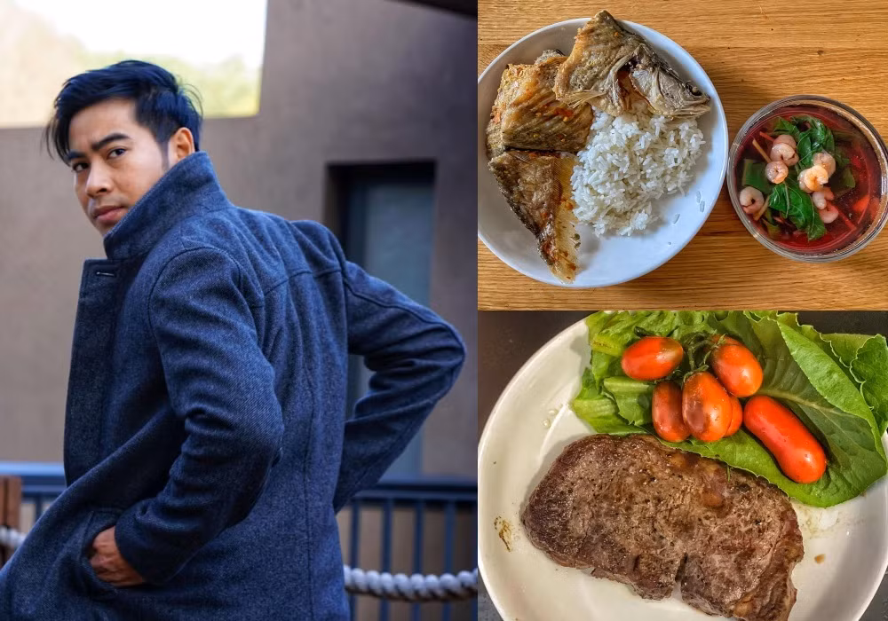 Thanh Bình đăng tải hình ảnh của những món ăn bắt mắt do anh tự nấu trong thời gian ở nhà nghỉ dịch. Nam diễn viên cũng chia sẻ: “Mấy tháng nay dịch bệnh, vì Bình còn phải làm dứt điểm một số việc nên không thể gặp Louis, mặc dù Bình nhớ con lắm...”.