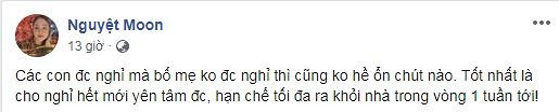 Bà xã Tự Long cho rằng "các con được nghỉ mà bố mẹ không được nghỉ thì không hề ổn". Xem video "Cách nhận biết người bị nhiễm virus corona". Nguồn VTC1: