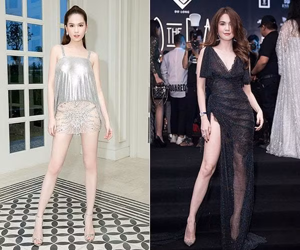 Đôi chân là một trong những chi tiết luôn được Ngọc Trinh chỉnh sửa tỉ mỉ nhất. Việc photoshop cho chân thon gọn, trắng mịn đến mờ cả đầu gối khiến cô nàng bị chê như tượng sáp, thiếu tự nhiên.