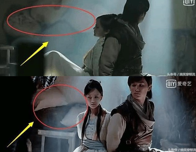 Bộ phim Anh hùng xạ điêu (2017) được yêu thích vì kỹ xảo khá tốt, chuyển thể trung thành với nguyên tác. Tuy nhiên, phim không tránh khỏi việc xuất hiện nhiều lỗi hậu kỳ. Trong cảnh Hoàng Dung (Lý Nhất Đồng) và Quách Tĩnh (Dương Húc Văn) bị bắt, đạo cụ phía sau thay đổi liên tục dù cùng trong một cảnh ngắn.