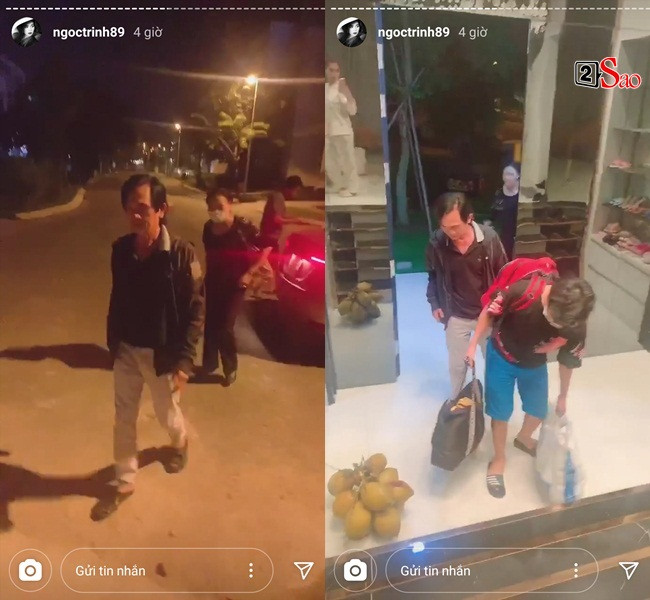 Trong lần lên thăm con gái này, họ mang theo nhiều đồ đạc lỉnh kỉnh, chủ yếu là món ăn quê.