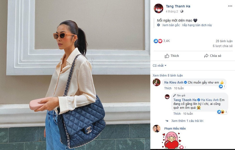 Dù ít khi chia sẻ về thể trạng của bản thân nhưng chính Tăng Thanh Hà cũng nhận thấy điều đáng báo động, nên cô cũng mong muốn tăng cân trong thời gian tới.