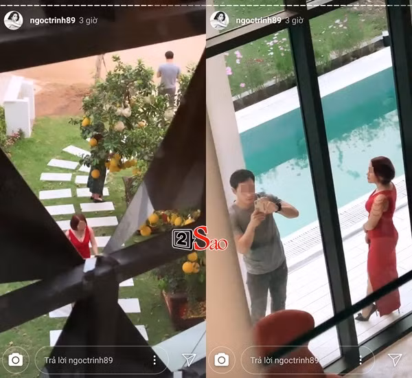 Có người thậm chí ngồi trong sân để chụp hình "sống ảo".