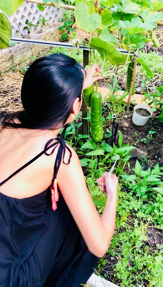 Hình ảnh bình dị của Thủy Tiên khiến fan thích thú.