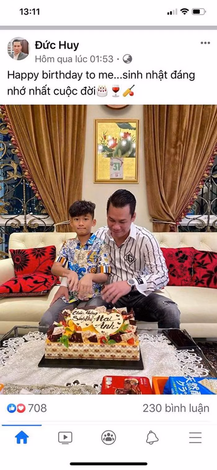 Chong Le Quyen mung sinh nhat cung con giua on ao hon nhan