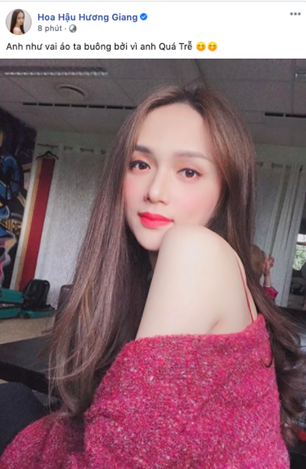 Huong Giang am chi “anh qua tre”, ban trai lap tuc phan ung-Hinh-2