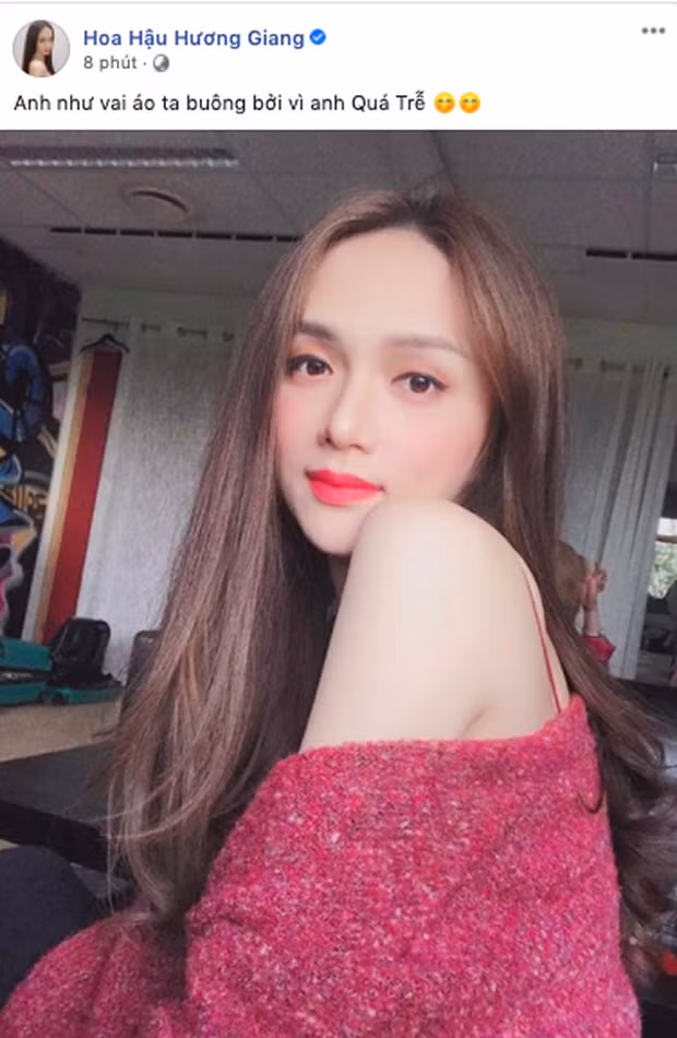 Huong Giang am chi “anh qua tre”, ban trai lap tuc phan ung-Hinh-2