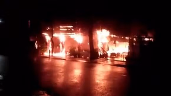 Can canh nha hang cua MC Nguyen Khang truoc khi bi chay