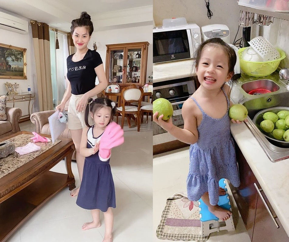 Con gai A hau Diem Trang nau an, rua bat thanh thao khi moi 3 tuoi-Hinh-2