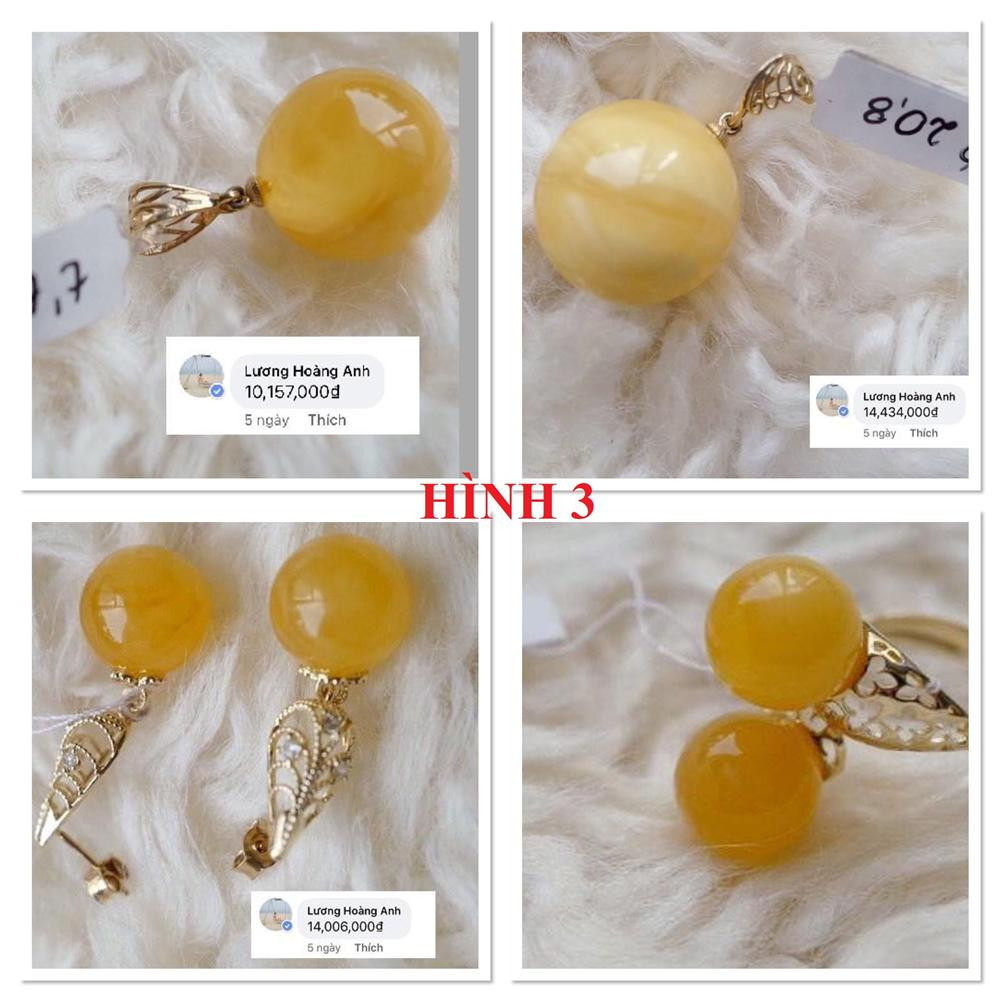 Lương Hoàng Anh còn bán những viên hổ phách khối lượng trung bình từ 15-20 gram với giá từ 10 triệu đến 14 triệu đồng.