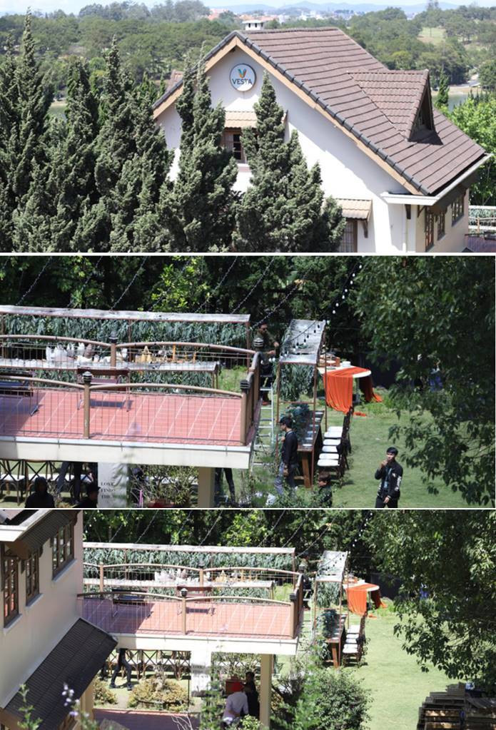 Quang cảnh nơi diễn ra tiệc cưới Tóc Tiên và Hoàng Touliver.