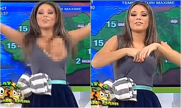 Roxana Vancea - BTV dẫn bản tin Dự báo Thời tiết trực tiếp trên kênh truyền hình Rumani từng bị lộ nguyên vòng 1. Cụ thể, khi hướng dẫn khán giả tập thể dục trong những ngày đẹp trời sắp tới, Vancea thoải mái nhún nhảy mà không hề hay biết chiếc áo khoét sâu đã "phản chủ". Sự cố này là một trong những kỷ niệm "nhớ đời" của Roxana Vancea.