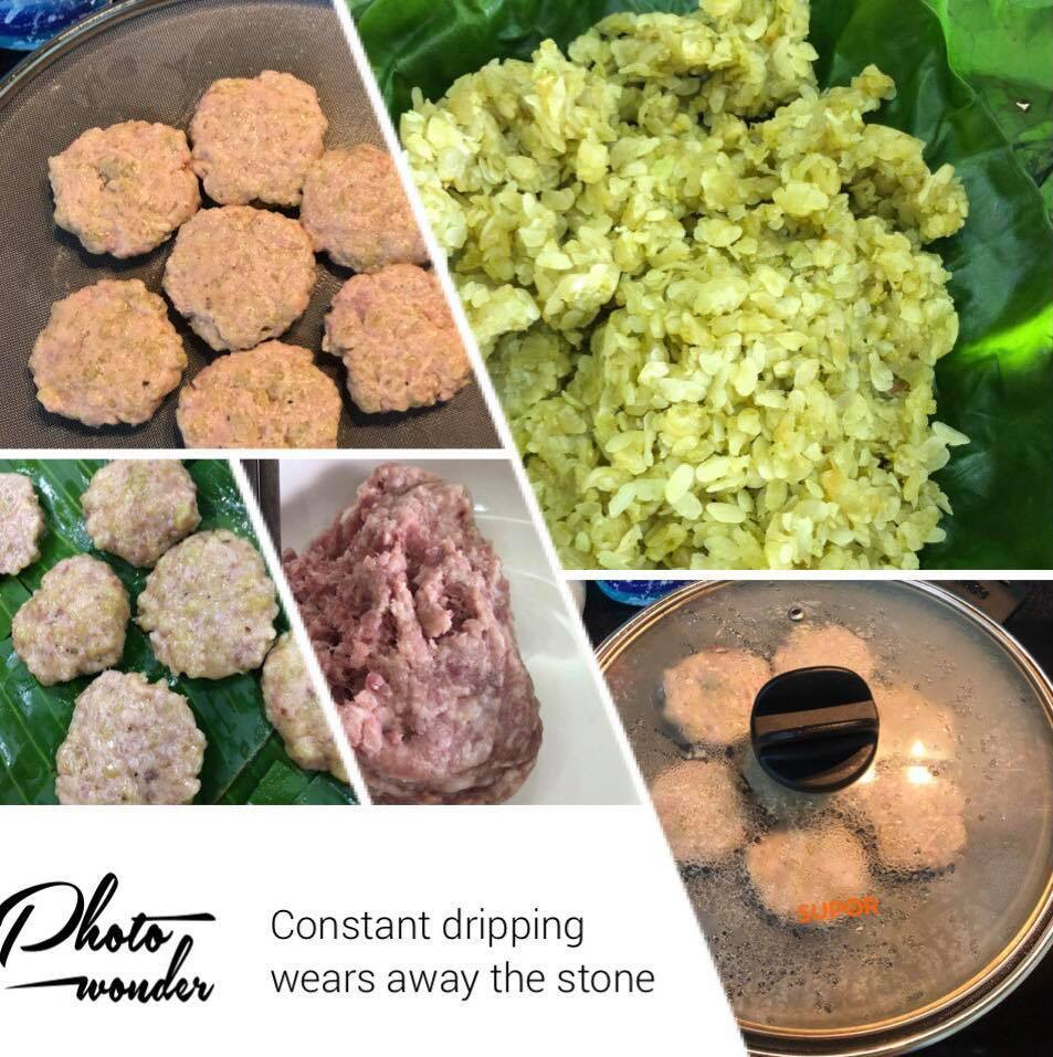 Ngọc Hà còn tự tay làm chả cốm. Cô chia sẻ lần đầu vào bếp cầm cái gì cũng lóng ngóng nhưng hiện tại thì đã tạm ổn. Người yêu Công Lý bày tỏ chỉ cần cố gắng và muốn làm, đặt tâm tư vào món ăn thì sẽ làm được.