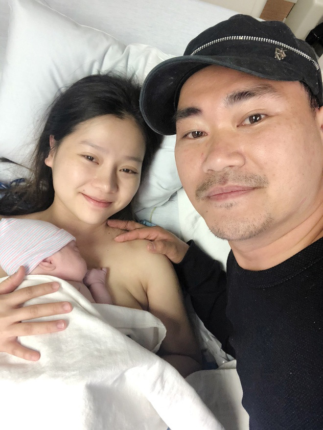 Dien vien Khanh Hien sinh con gai o My, nang 3,3kg-Hinh-2