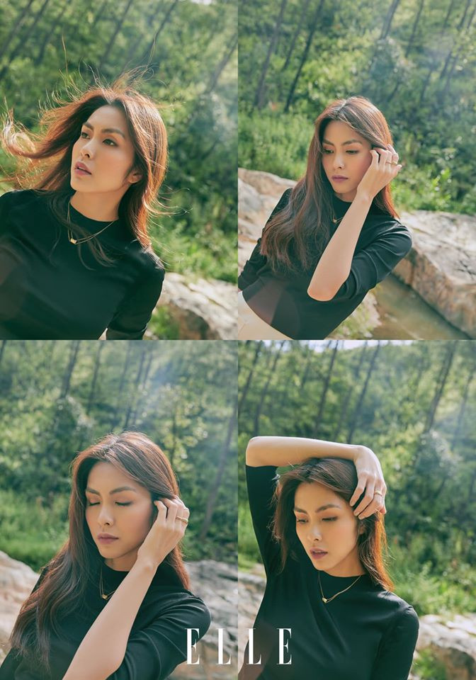 Trong loạt ảnh mới, Tăng Thanh Hà ghi điểm với thần thái sang chảnh, nhan sắc rạng rỡ.