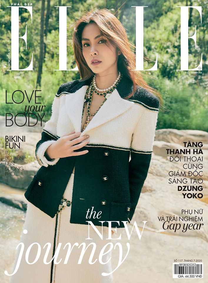  Hình ảnh Tăng Thanh Hà trên bìa tạp chí Elle.
