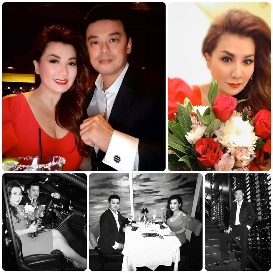 "Hôm nay mới là ngày Valentine của chàng và nàng vì hôm lễ tình nhân chàng phải làm tài xế chở nàng đi hát rồi làm tài xế cho con nàng. Đừng hỏi chúng ta sẽ ở bên nhau bao lâu mà chỉ nên hỏi là em có hạnh phúc trong lúc này không?", Trizzie Phương Trinh viết đính kèm những hình ảnh cả hai đi ăn hậu Valentine.