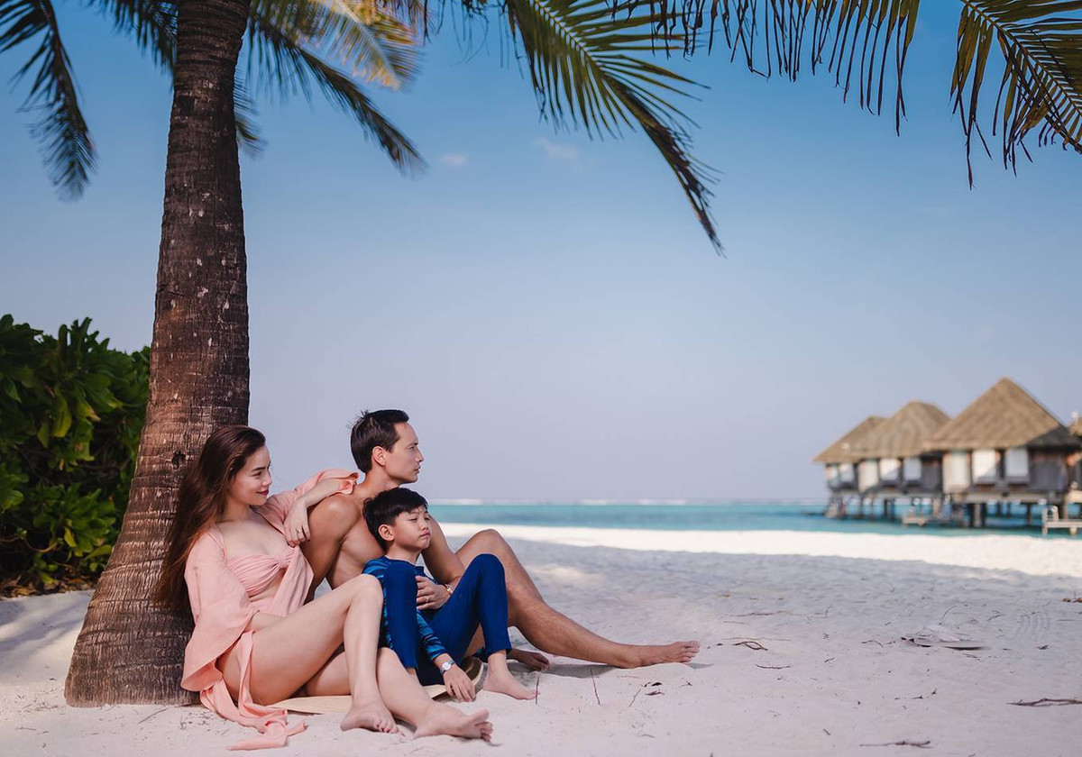 Kim Lý vô cùng thân thiết với con trai Hồ Ngọc Hà.