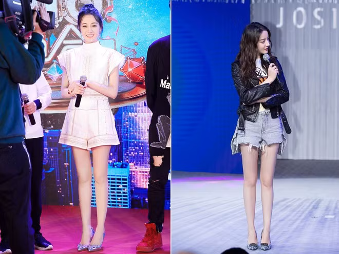 Mỹ nhân Tân Cương từng nhiều lần khiến người hâm mộ xuýt xoa trước tỉ lệ cơ thể hoàn hảo khi có khung xương hông nở, đôi chân dài và săn chắc. Trong một chương trình truyền hình, cô tiết lộ chân của mình dài đến 1,09 m. Đôi chân của nữ diễn viên được đánh giá không chỉ thẳng dài,mà còn có tỷ lệ mỡ ở bắp chân cân đối, đầu gối không có vết lồi lõm hay khúc khuỷu.