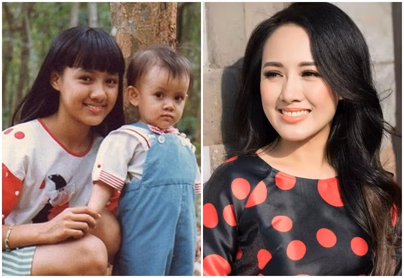 Ít ai biết, nhờ vẻ ngoài mũm mĩm đáng yêu ấy mà Hoài Anh từng nhiều lần được mời chụp ảnh lịch - một kỷ niệm "oách" không phải ai cũng có. Ngoài Hoài Anh, nhiều ảnh thời ấu thơ của MC Việt gây thích thú.