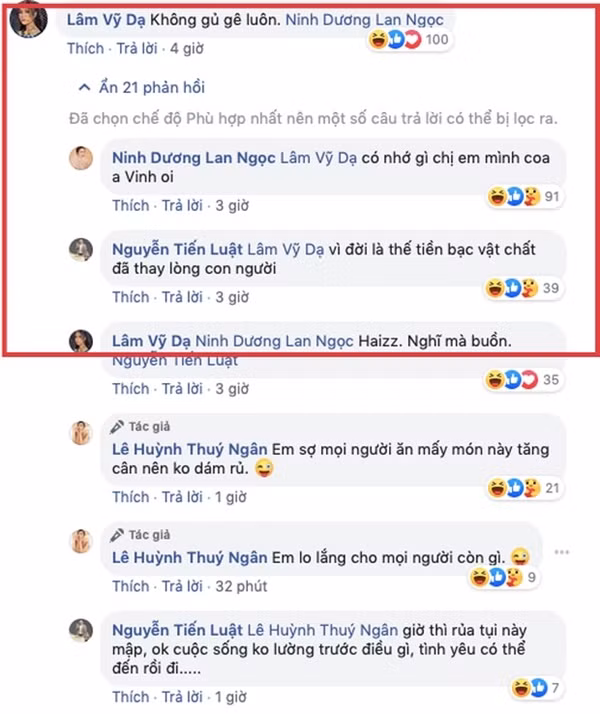 Lan Ngoc tiet lo Thuy Ngan - Truong The Vinh hen ho chi qua mot comment?-Hinh-3