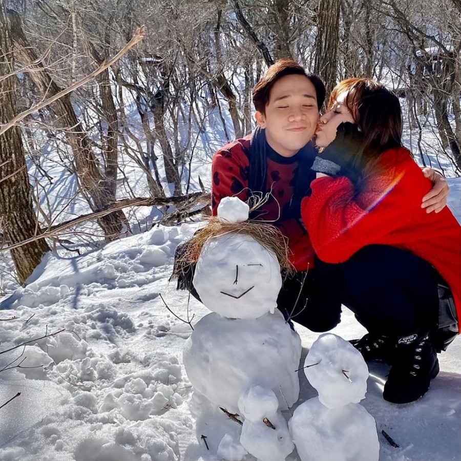 Hari Won khoe anh cuc tinh tai Han, chuc mung sinh nhat Tran Thanh-Hinh-2