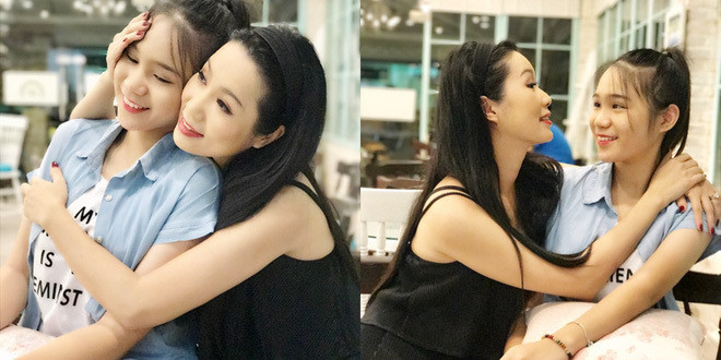 Bước vào tuổi thiếu nữ, Khánh Ngân gây chú ý với nhan sắc quyến rũ, nhẹ nhàng. Trong đó, gương mặt trái xoan thanh tú, đôi mắt sâu thẳm được thừa hưởng từ người mẹ của mình... và đặc biệt là chiều cao 1m72.