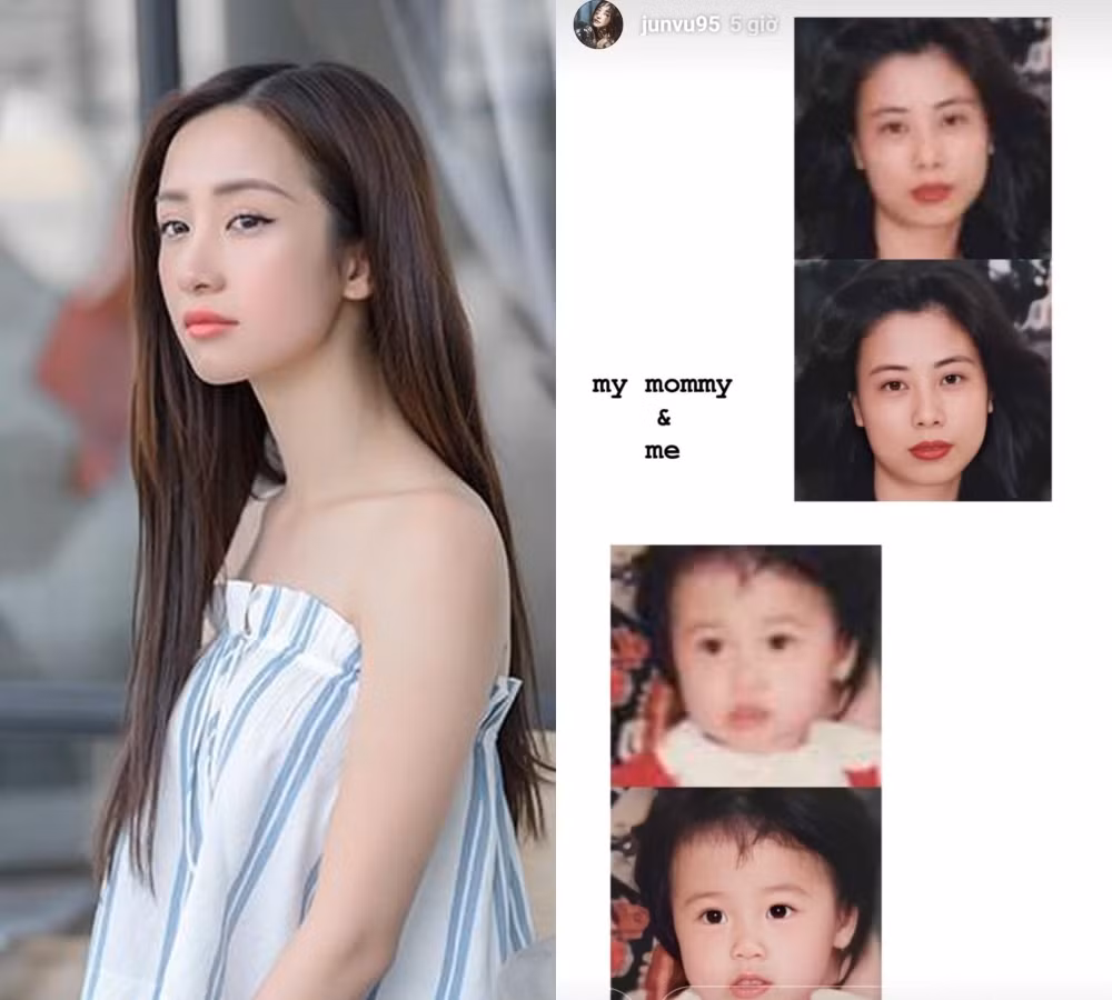 Jun Vũ chia sẻ hình ảnh thời trẻ của mẹ mình. Nhiều người hâm mộ cho rằng sao Việt này may mắn thừa hưởng nhiều nét đẹp từ mẹ.
