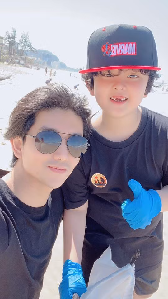 Dang anh cung con trai, Tim an y muon doan tu voi Truong Quynh Anh?