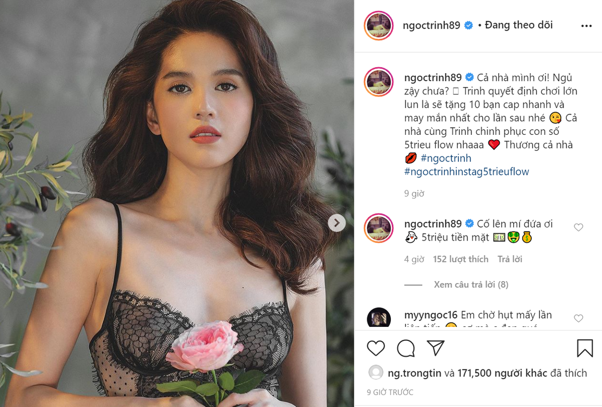 Manh khoe giup Ngoc Trinh but pha, “vuot mat” Chi Pu tren Instagram-Hinh-2