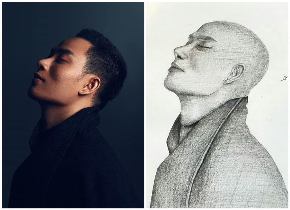 Trúc Nhân chia sẻ tình huống “dở khóc dở cười”: “Tôi đã làm gì có lỗi với các bạn?”. Được biết hình ảnh trên là của fan vẽ tặng anh.