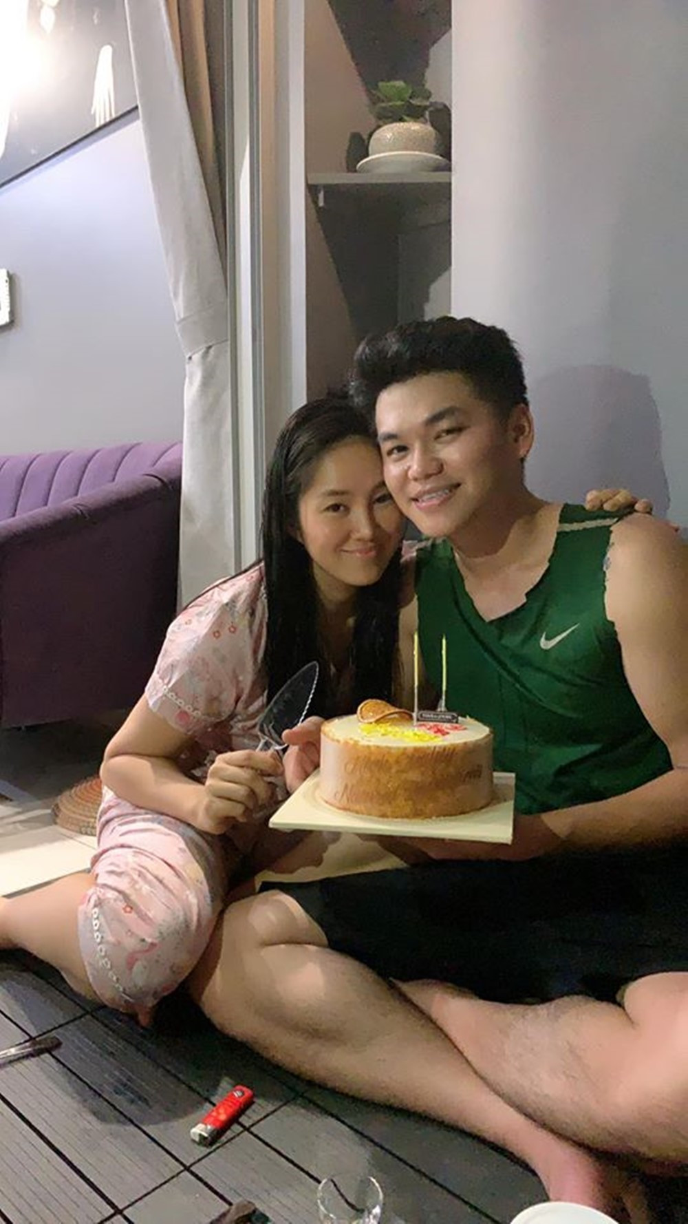 Sao Việt Lê Phương mừng sinh nhật chồng trẻ.