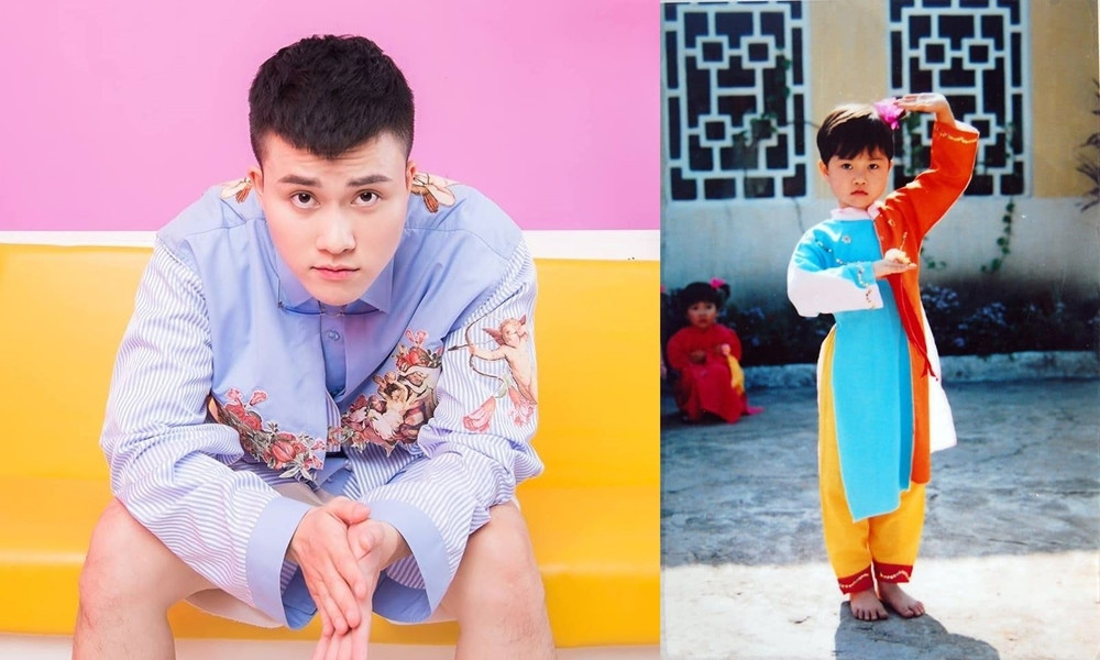 Giọng ca “Ông bà anh” Lê Thiện Hiếu hào hứng chia sẻ hình ảnh thơ bé kèm dòng trạng thái: “Trúc xinh trúc đứng đầu đình. Em xinh em đứng một mình vẫn xinh”.