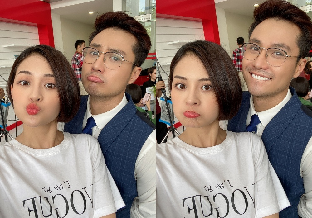 Thanh Sơn chia sẻ ảnh chụp bên Thùy Anh, kèm dòng trạng thái: “Một chút đáng yêu để dịu bớt đi ác cảm với cô bé đang ở độ tuổi muốn chứng minh bản thân mình thôi mà”.