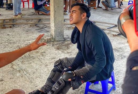 Dien vien Thanh Binh bi chan thuong nang khi quay canh nhay cao 2m