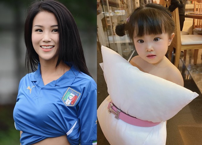 "Công chúa" nhà Diệp Lâm Anh đáng yêu như thiên thần tham gia thử thách lấy gối làm áo.