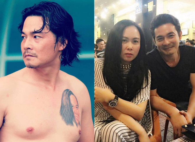 Nam diễn viên Quách Ngọc Ngoan cũng từng khiến cư dân mạng xôn xao khi khoe hình xăm người tình hơn tuổi Phượng Chanel trên ngực.