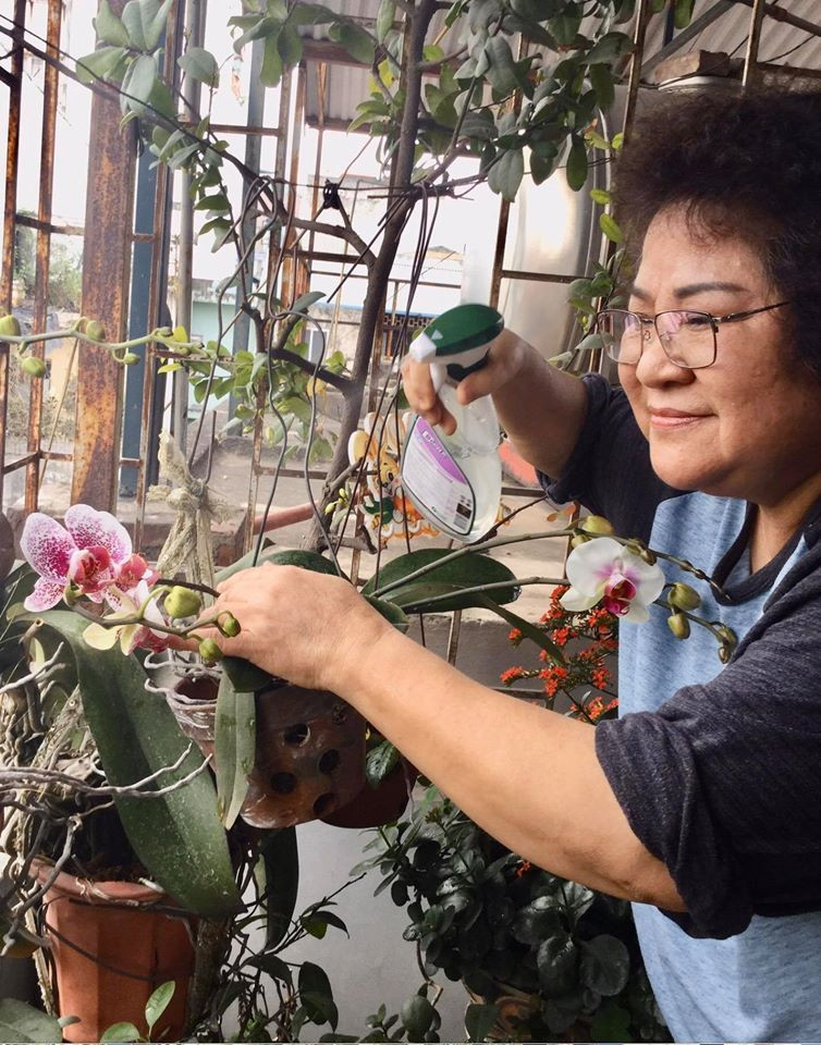 Nghệ sĩ Minh Vượng chia sẻ hình ảnh chăm sóc cây trong những ngày nghỉ ở nhà không ra ngoài: "Hãy tận dụng những ngày sống chậm để yêu thương gia đình, cùng san sẻ những niềm vui nỗi buồn của nhau hơn! Tự tạo ra niềm vui hữu ích! Đừng để thời gian trôi qua lãng phí cả nhà nhé!".