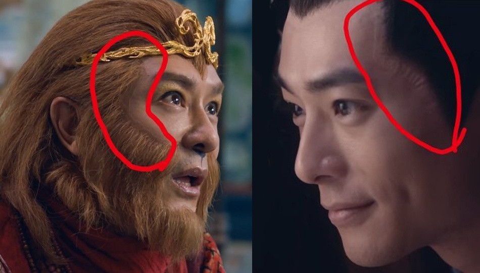 Nếu trong các bộ phim hiện đại, kỹ xảo không đóng nhiều vai trò, thì trong tác phẩm cổ trang, kỹ xảo, hóa trang lại quan trọng và những đoàn làm phim không chăm chút rất dễ bị khán giả nhận ra lỗi, ảnh hưởng đến cảm xúc khi thưởng thức. Trong Tây du ký: đại chiến Động Bàn Tơ, "Tôn Ngộ Không" Trần Hạo Dân liên tục lộ miếng dán râu khiến khán giả khó chịu.