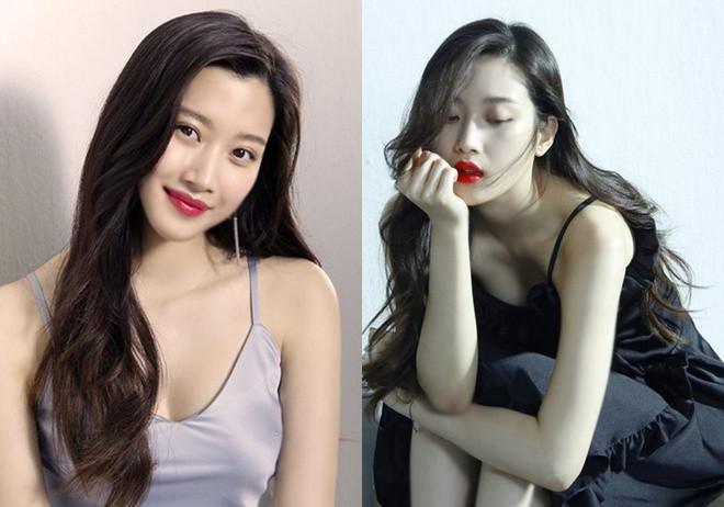 Nữ diễn viên sinh năm 1996 Moon Ga Young hút ống kính với những thiết kế hai dây. Trong buổi hậu trường, ký giả Marie Claire bình luận: "Vẻ đẹp gợi cảm và thuần khiết, Moon Ga Young có cả những điều đó".